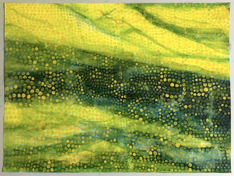 abstract painting, home, river, layered, watercolour, watercolor, varnish, Bütten, illusion, light